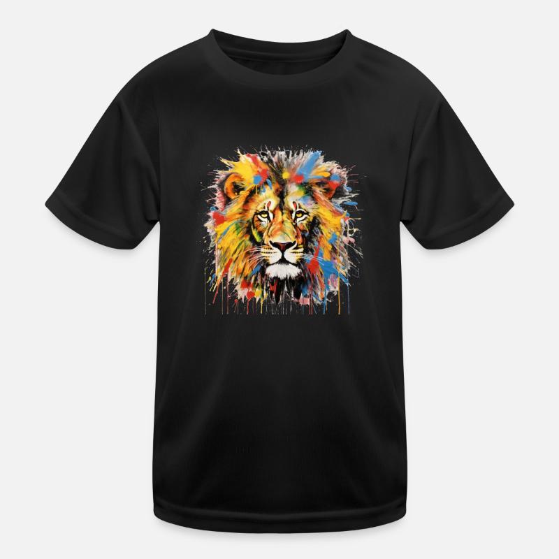 Grafitti Lion T-shirt sport Enfant