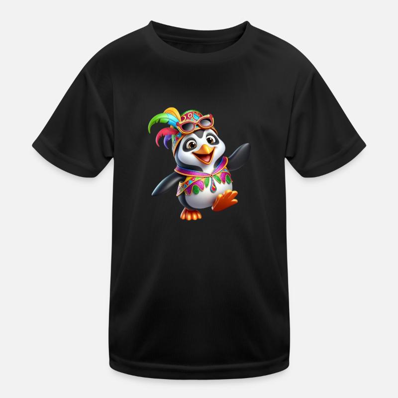 Karneval Pinguin Kinder Funktions-T-Shirt
