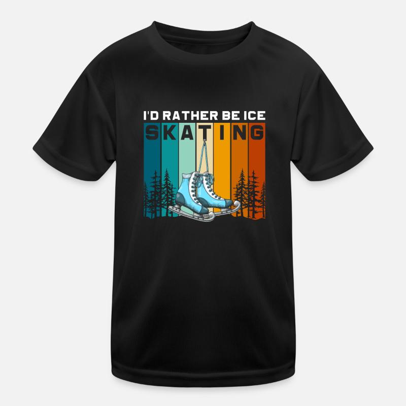Eislaufen Schlittschuhe Kälte Eislauf Kids Functional T-Shirt