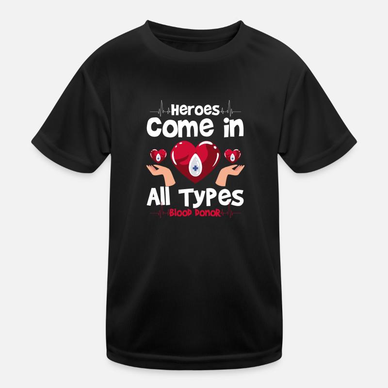 Les donneurs de sang vivent ensemble T-shirt sport Enfant