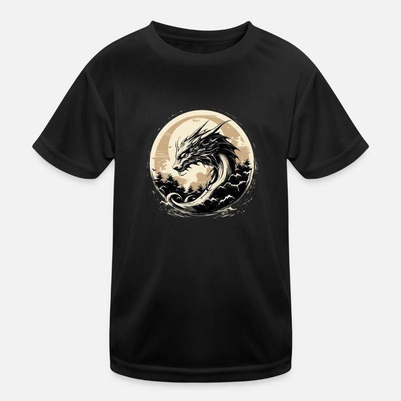 Asian dragon Kids Functional T-Shirt
