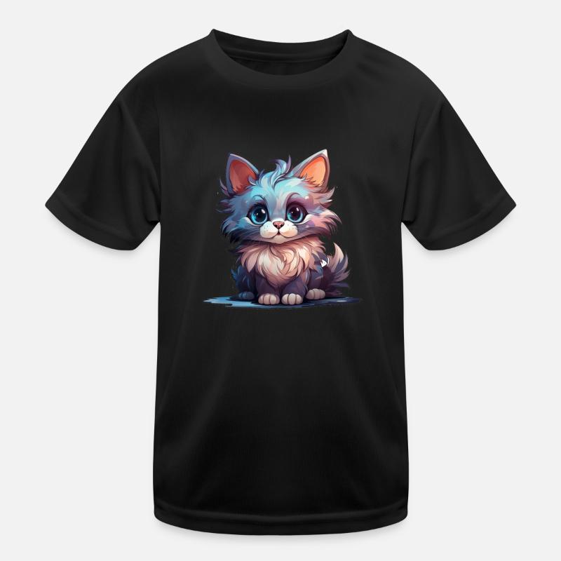Kinder Katze Kinder Funktions-T-Shirt