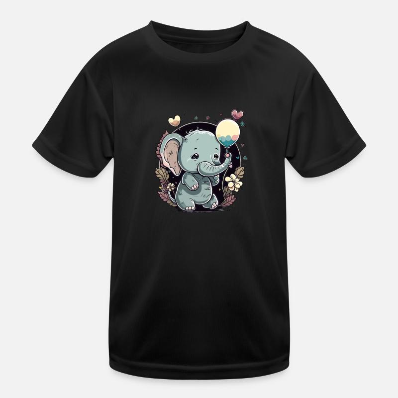 Bébé éléphant amour T-shirt sport Enfant