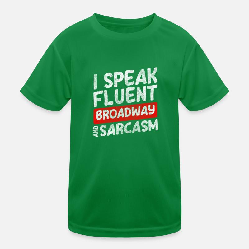 Rideau de jeu de performance théâtrale T-shirt sport Enfant