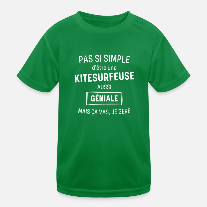 Kitesurfeuse GÉNIALE T-shirt sport Enfant