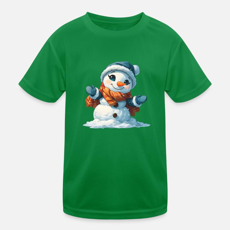 Snowman for children Kids Functional T-Shirt