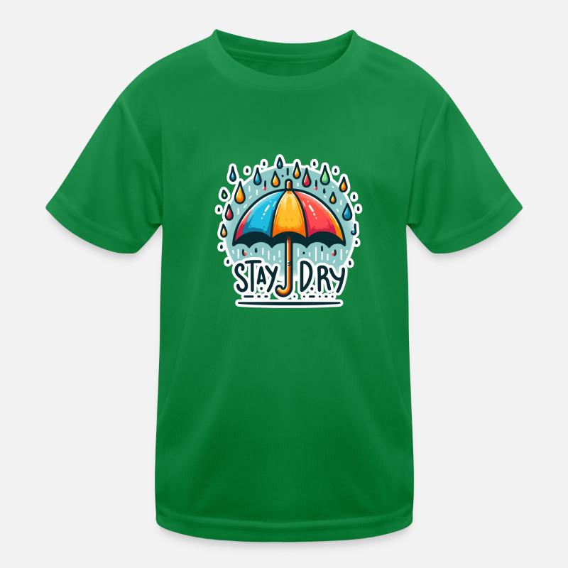 Restez au sec - Illustration de parapluie T-shirt sport Enfant