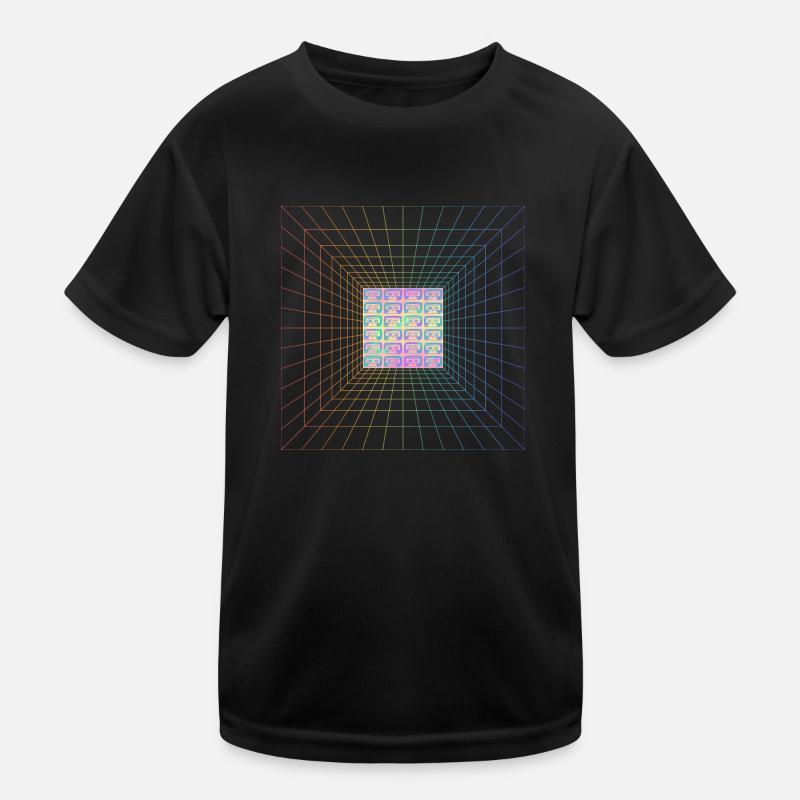 90er Design Kinder Funktions-T-Shirt