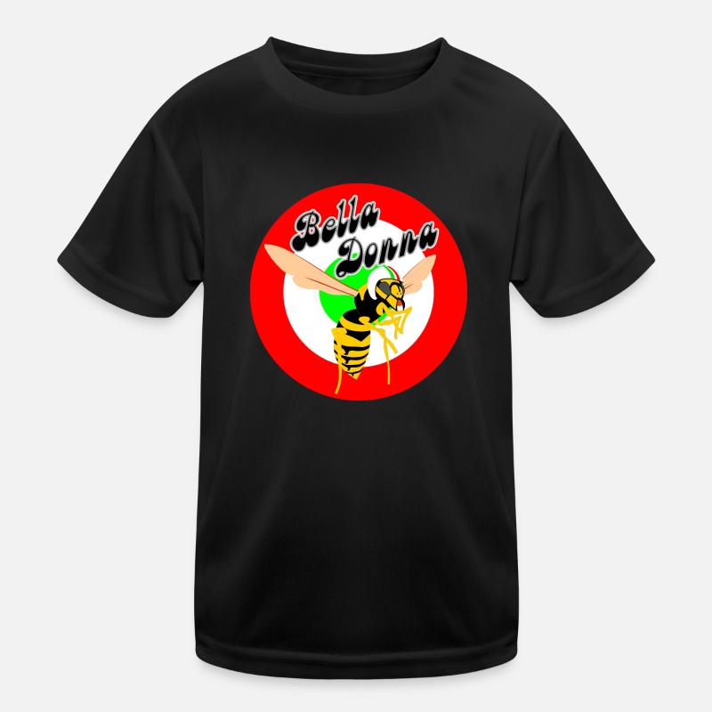 Wasp Mod Target Red Roundel bella donna Kids Functional T-Shirt