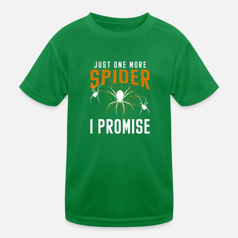 Spiderweb Halloween Bite Kids Functional T-Shirt