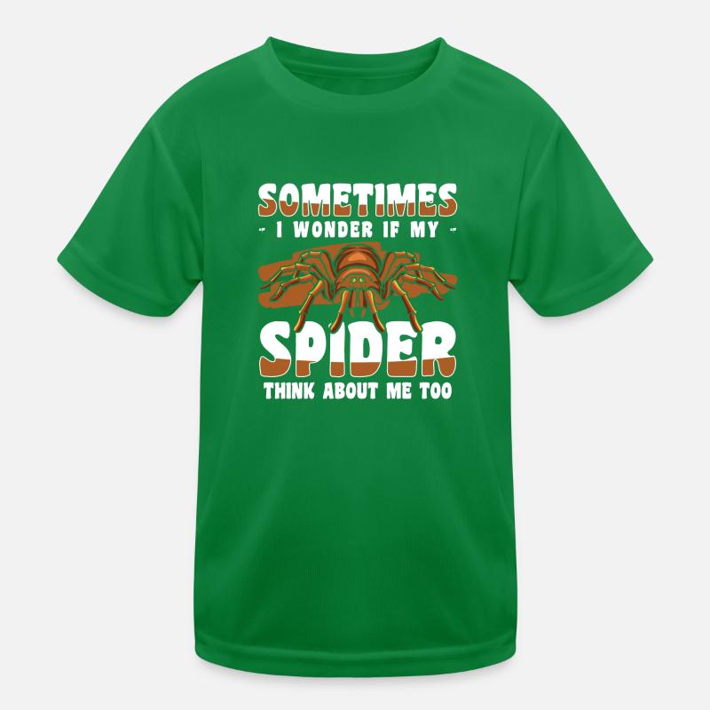 Spider Web Crawling Kids Functional T-Shirt