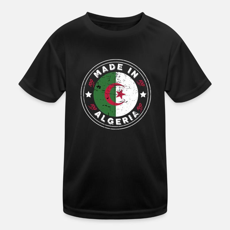 Made in Algerien - Geschenkidee Algerien Kinder Funktions-T-Shirt