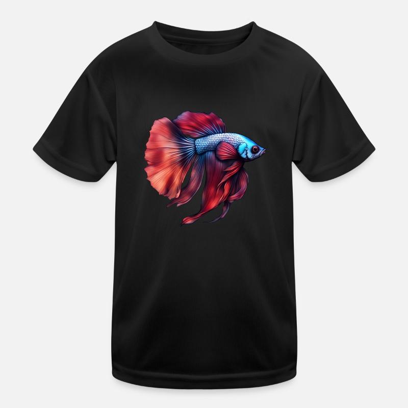 Siamesischer Kampffisch Kinder Funktions-T-Shirt