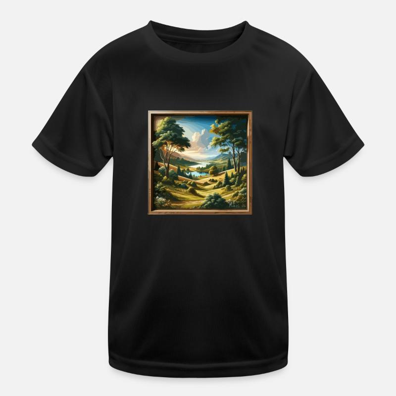 Landscape - Illustration Kids Functional T-Shirt