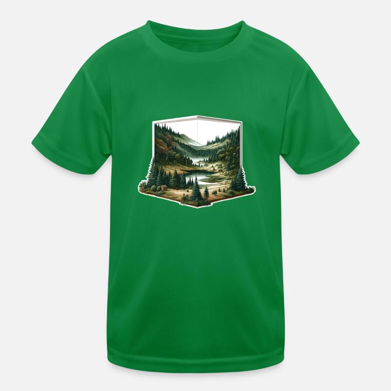 Landscape - Illustration Kids Functional T-Shirt