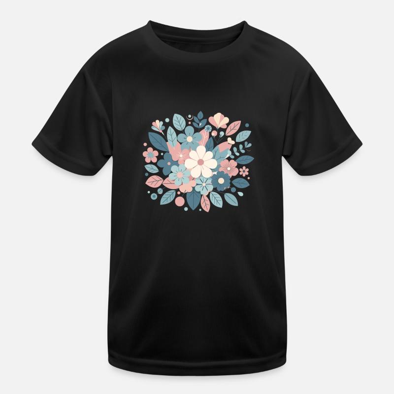 Composition floral couleur pastel T-shirt sport Enfant
