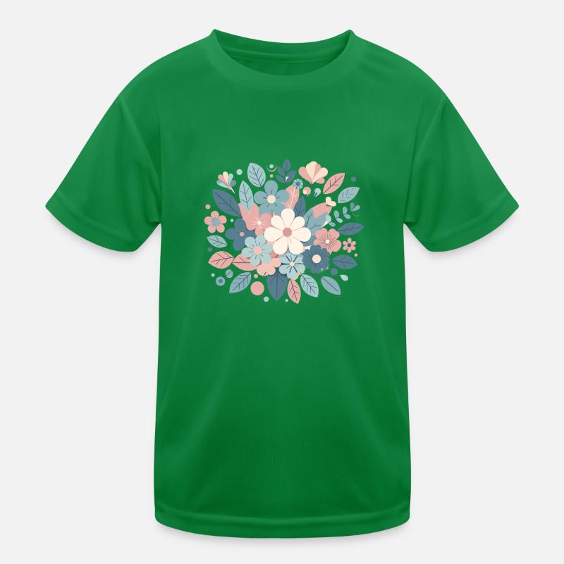 Composition floral couleur pastel T-shirt sport Enfant