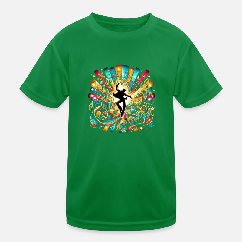 Sheet Music Dance Explosion – Artful Dynamics Kids Functional T-Shirt