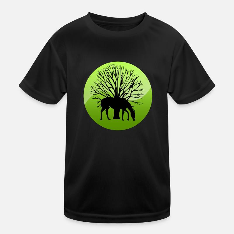 Pferd Kinder Funktions-T-Shirt