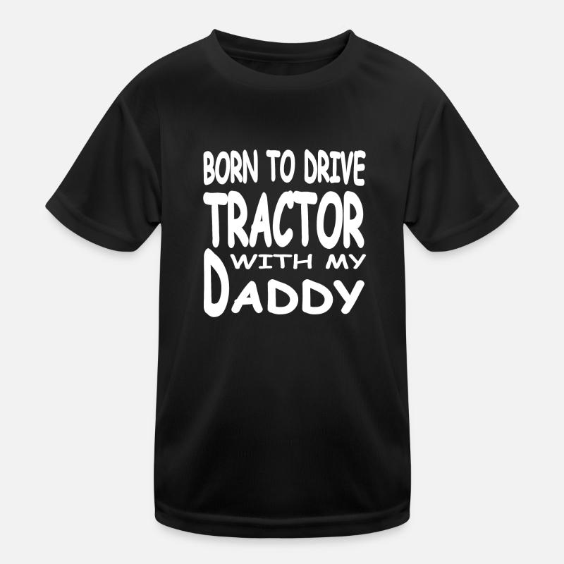 Tractor - Kids Functional T-Shirt - black