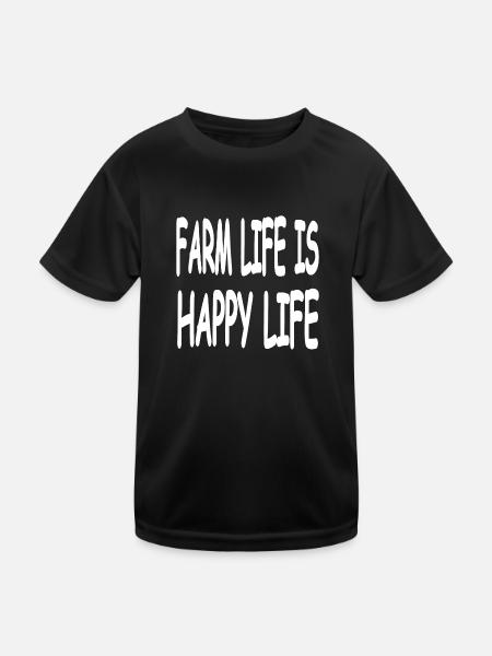 Farm - Kids Functional T-Shirt - black - Front