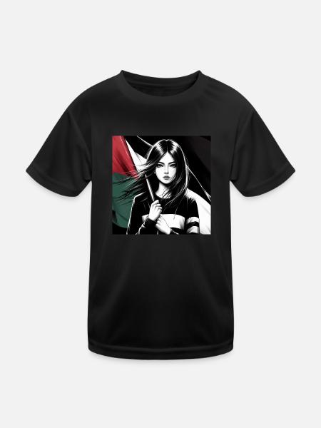 Palestine - Kids Functional T-Shirt - black