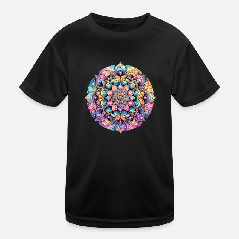 Eleganz der Farbblüte Kinder Funktions-T-Shirt
