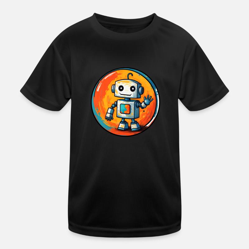 ROBOTER MIT HAAREN Kinder Funktions-T-Shirt