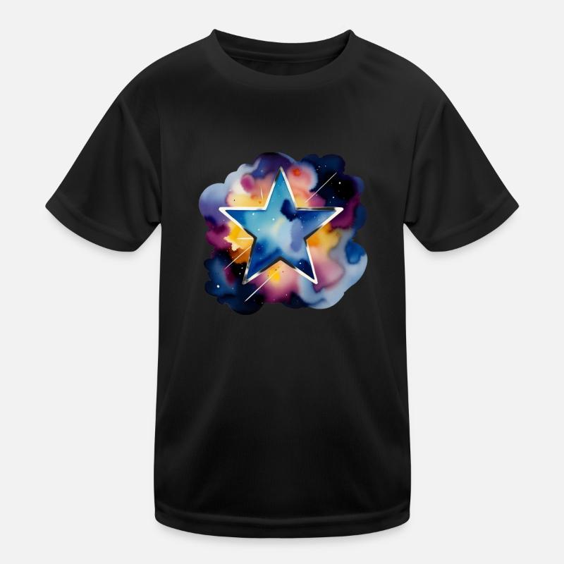 Farbtupfer: Dark Star Kinder Funktions-T-Shirt