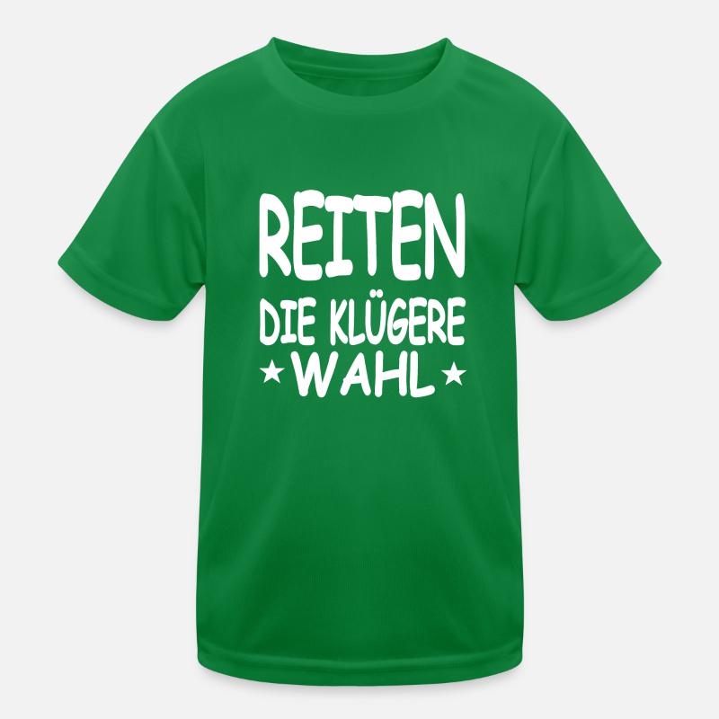 Reiten Kinder Funktions-T-Shirt