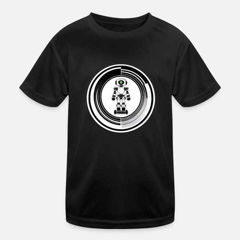 GREEN LIGHT ROBOT Kids Functional T-Shirt