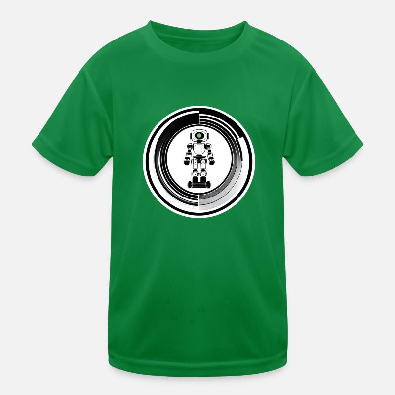 GREEN LIGHT ROBOT Kids Functional T-Shirt