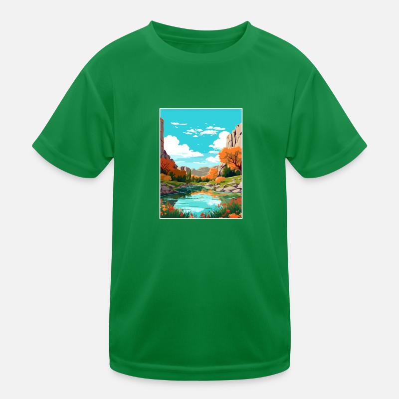 Garner State Park Parkwall Texas affiche de voyage T-shirt sport Enfant