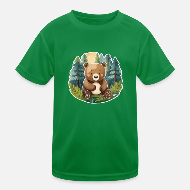 niedlicher Bär Kinder Funktions-T-Shirt