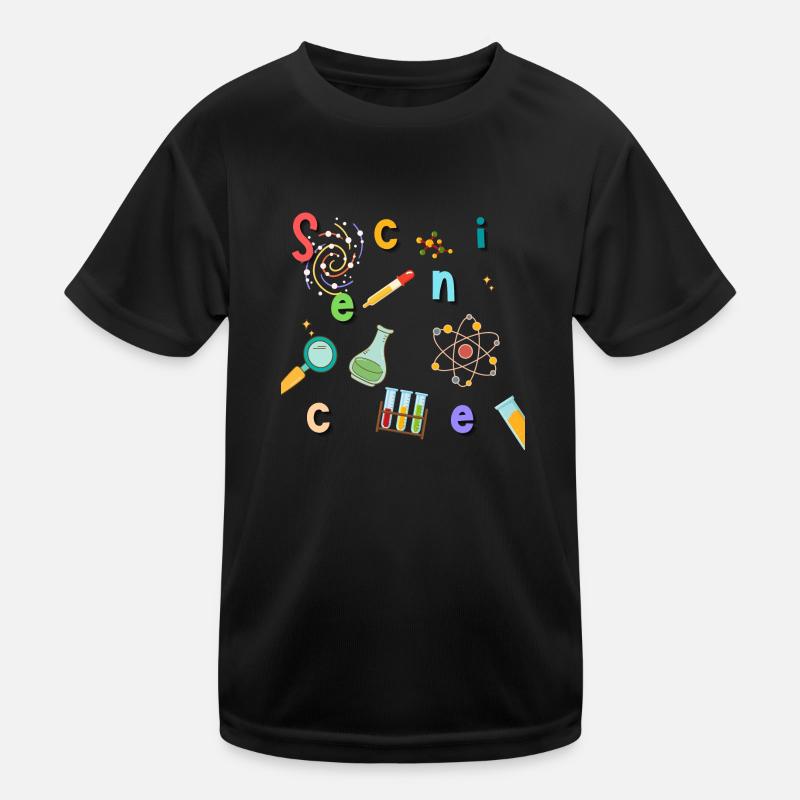 Colorful Science Kids Functional T-Shirt