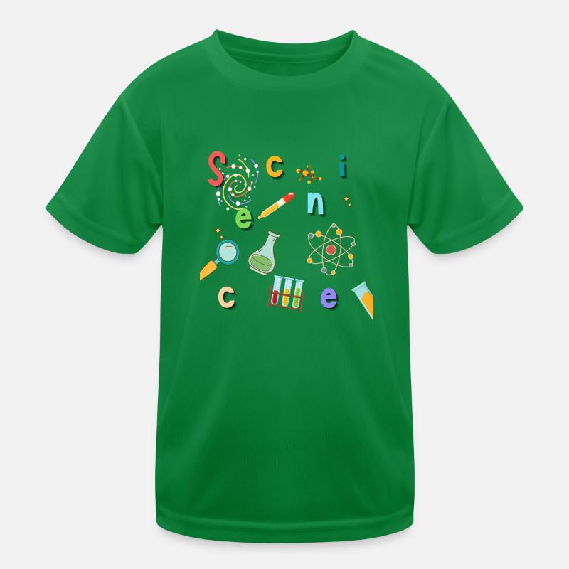 Colorful Science Kids Functional T-Shirt