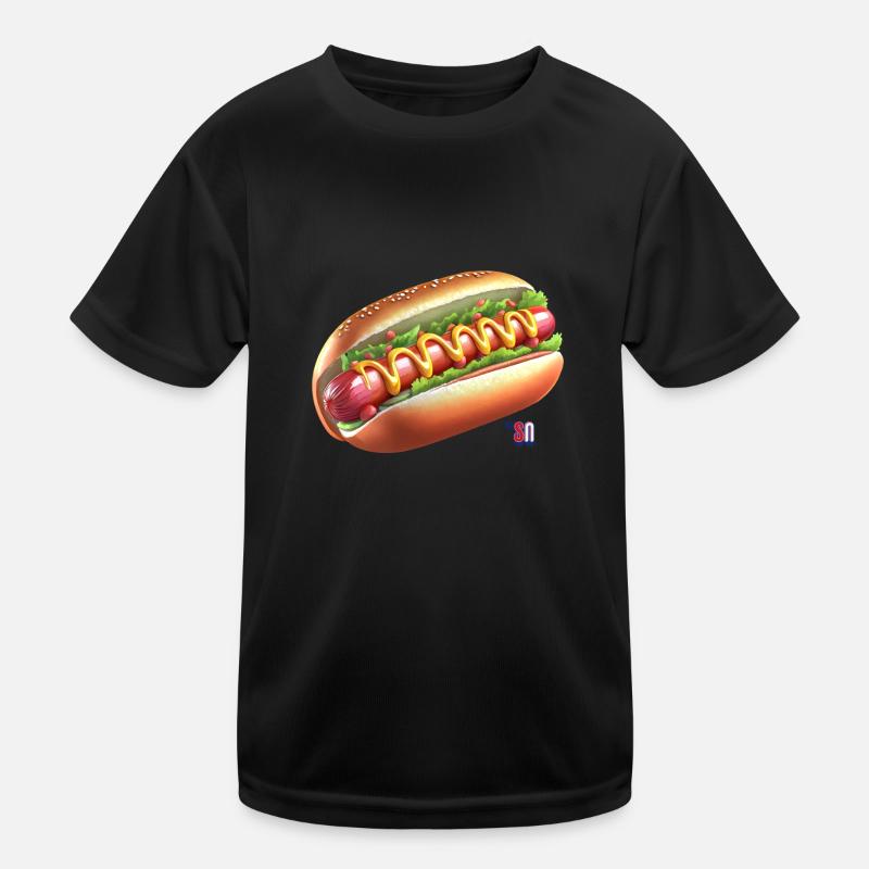Ich liebe HotDOG Kinder Funktions-T-Shirt