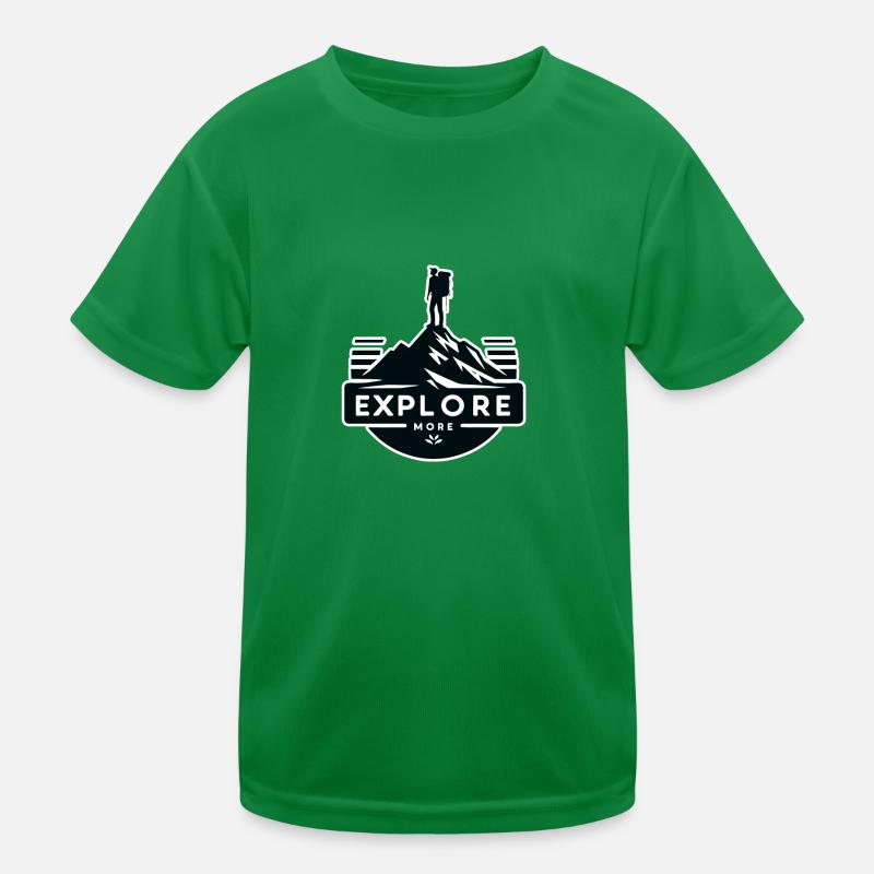 Explore more - Wanderer Kinder Funktions-T-Shirt