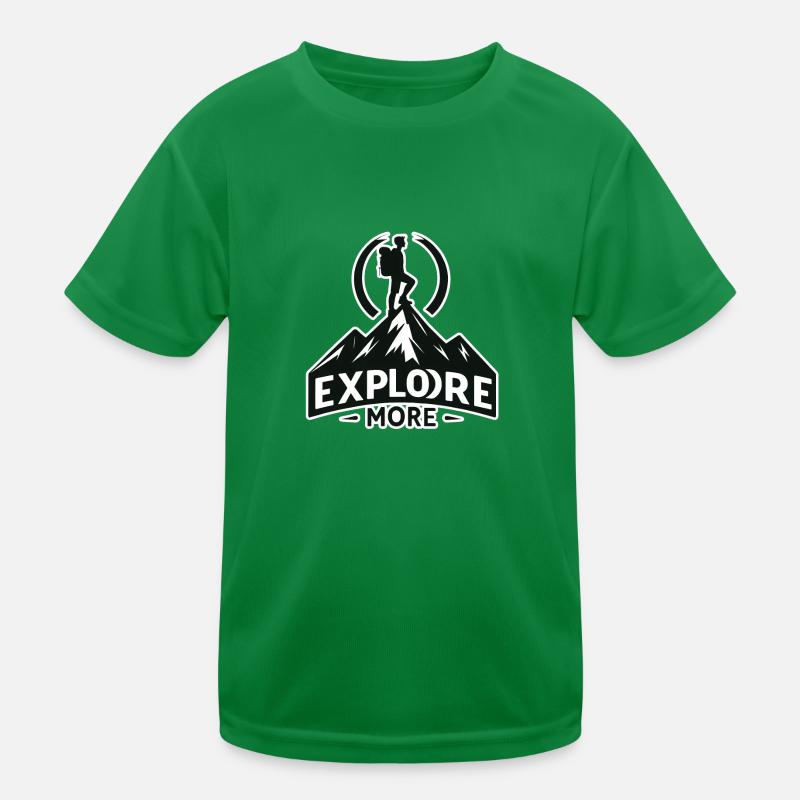 Explore more - Wanderer Kids Functional T-Shirt