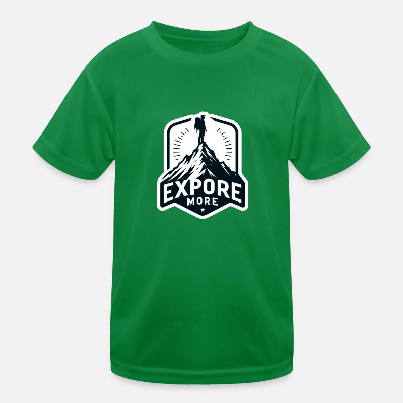 Explore more - Wanderer Kinder Funktions-T-Shirt