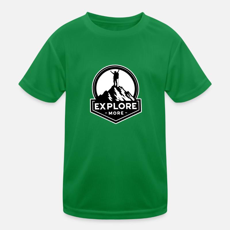 Explore more - Wanderer Kinder Funktions-T-Shirt
