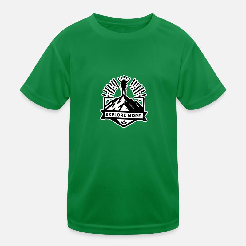 Explore more - Wanderer Kinder Funktions-T-Shirt
