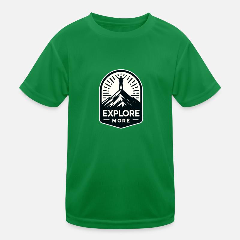 Explore more - Wanderer Kinder Funktions-T-Shirt