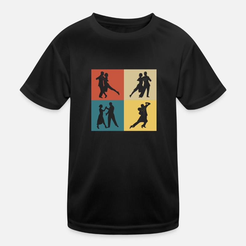 Retro Vintage Tango Kids Functional T-Shirt