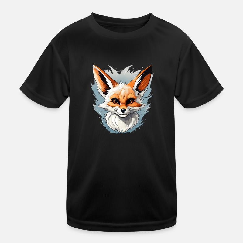 Fenne Logo Volpe Fox - Kids Functional T-Shirt - black