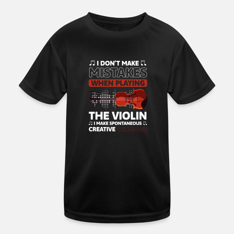 Musician, Violinist, Classical, String Instrument Kids Functional T-Shirt