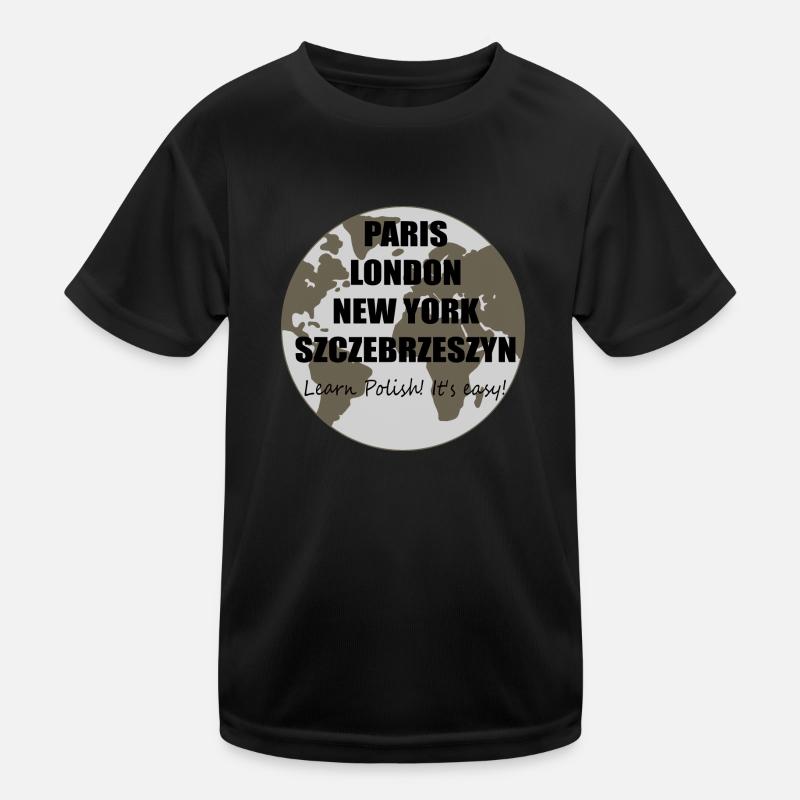 Polnisch ist einfach Kinder Funktions-T-Shirt