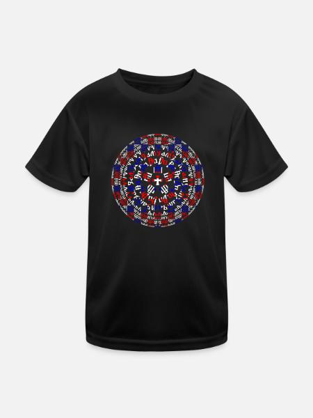 Croatia hrvatska kroatia europe zagreb glagoljica - Kids Functional T-Shirt - black - Front