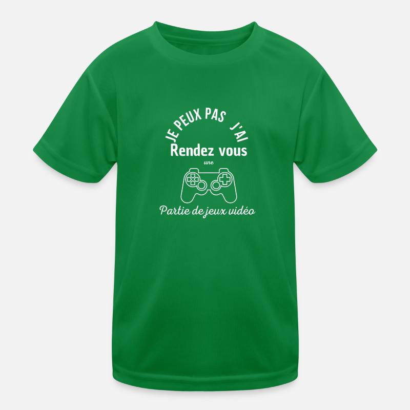 Je peux pas j ai rendez vous avec ma console T-shirt sport Enfant