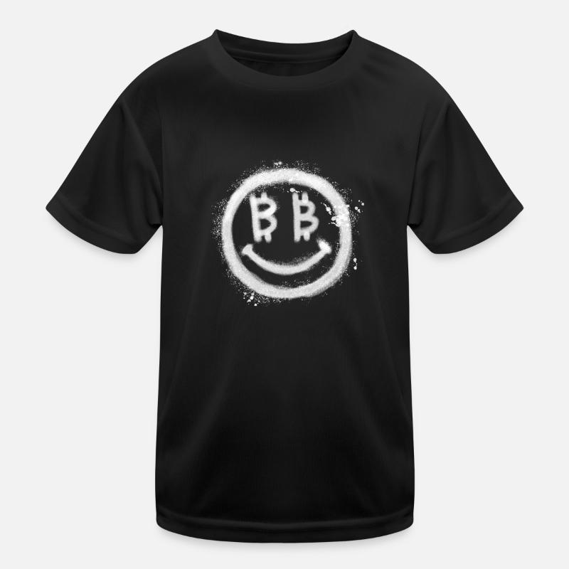 Bitcoin Smile Kinder Funktions-T-Shirt